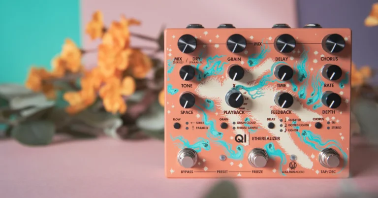 an orange box with knobs and dials